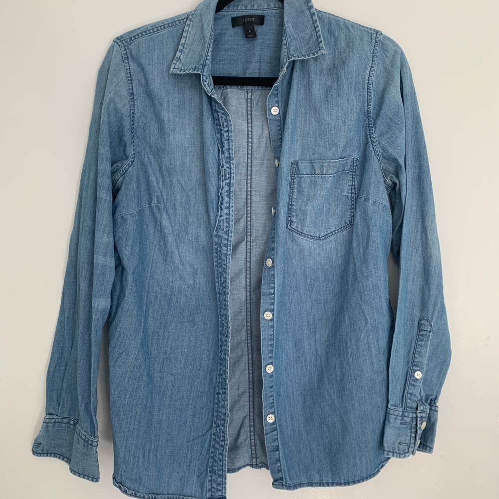 J Crew Denim Button Up